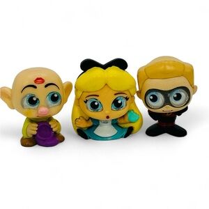 Disney Doorables Lot Of 3 Dopey Alice Dash Jakks Pacific